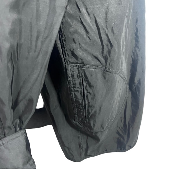 VTG 90’s Black/Brocade SACKABLES Reversible lightweight jacket Rainjacket Sz Md. - Picture 10 of 14